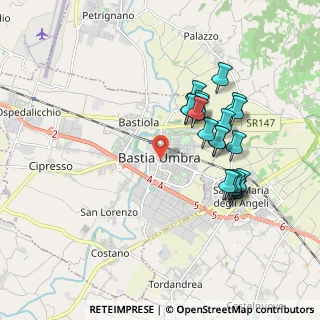 Mappa Via Vittorio Veneto, 06083 Bastia Umbra PG, Italia (1.8145)