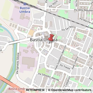 Mappa Via Piave, 4, 06083 Bastia Umbra, Perugia (Umbria)