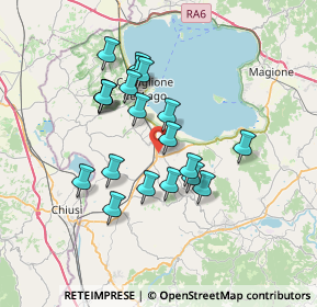 Mappa Via dell' Attività, 06061 Castiglione del lago PG, Italia (6.2565)