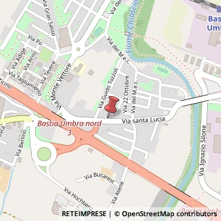 Mappa Via Santa Lucia, 56, 06083 Bastia Umbra, Perugia (Umbria)