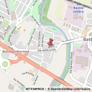 Mappa Via Santa Lucia, 16, 06083 Bastia Umbra, Perugia (Umbria)