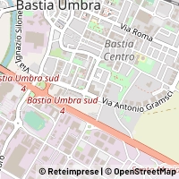 Mapa Bastia Umbra
