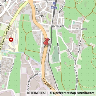 Mappa Via Trento, 101, 38023 Cles, Trento (Trentino-Alto Adige)