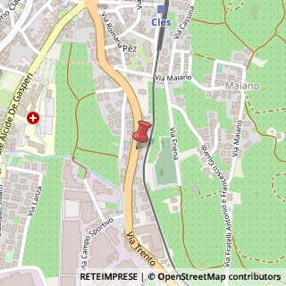 Mappa Via Trento, 168, 38023 Cles, Trento (Trentino-Alto Adige)