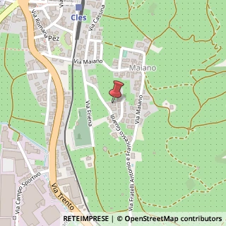 Mappa Via Antonio E Francesco Guardi, 21, 38023 Cles, Trento (Trentino-Alto Adige)