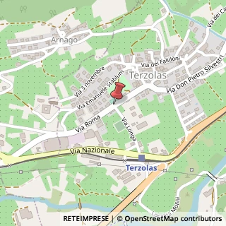 Mappa Via roma, 38027 Terzolas, Trento (Trentino-Alto Adige)