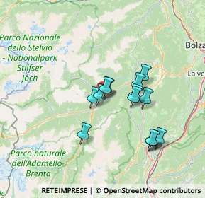 Mappa Via Taddei de Mauris, 38027 Malè TN, Italia (11.38143)