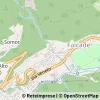 Mapa Falcade