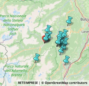 Mappa Via Conci, 38027 Malè TN, Italia (9.989)