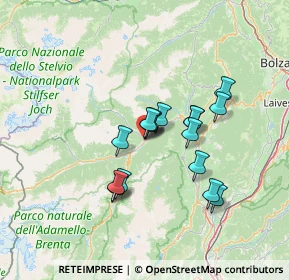 Mappa Via alla Croce, 38027 Malè TN, Italia (10.5375)