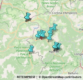 Mappa Via Lotta, 32020 Canale d'Agordo BL, Italia (10.28643)