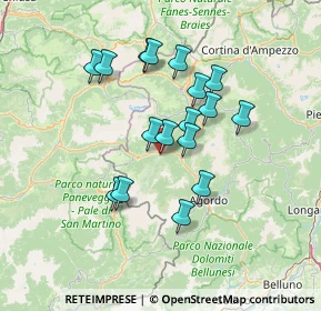 Mappa Via Lotta, 32020 Canale d'Agordo BL, Italia (11.73588)