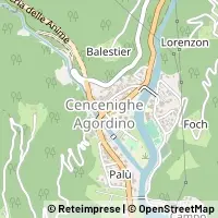 Mapa Cencenighe Agordino