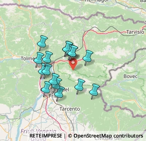Mappa Piazza del Tiglio, 33010 Resiutta UD, Italia (10.69588)