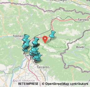 Mappa Piazza del Tiglio, 33010 Resiutta UD, Italia (12.344)