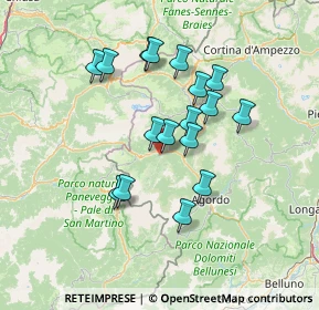 Mappa 32020 Canale d'Agordo BL, Italia (11.83235)