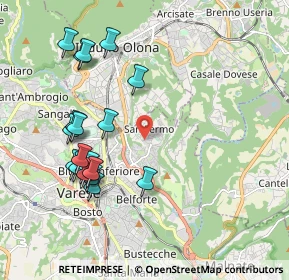 Mappa Via Rovereto, 21100 Varese VA, Italia (2.07368)