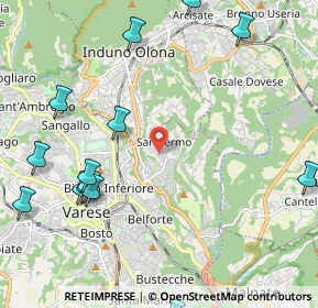 Mappa Via Rovereto, 21100 Varese VA, Italia (2.77143)