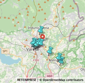Mappa Via Rovereto, 21100 Varese VA, Italia (2.45909)