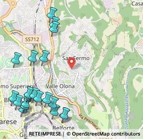 Mappa Via Rovereto, 21100 Varese VA, Italia (1.4405)