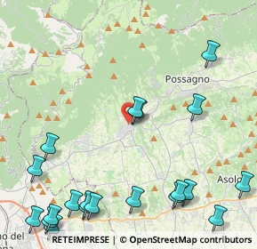 Mappa Via Artigianato, 31017 Crespano del Grappa TV, Italia (6.028)