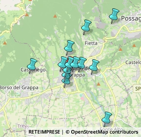 Mappa Via Artigianato, 31017 Crespano del Grappa TV, Italia (1.32615)