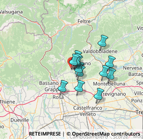 Mappa Via Artigianato, 31017 Crespano del Grappa TV, Italia (8.99769)