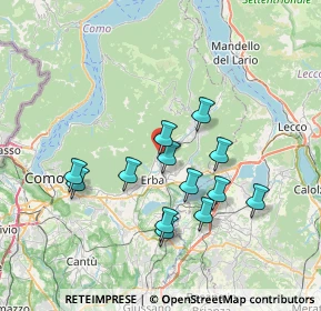 Mappa Via XI Febbraio, 22037 Ponte Lambro CO, Italia (6.48385)