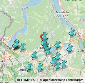 Mappa Via XI Febbraio, 22037 Ponte Lambro CO, Italia (8.266)