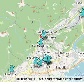 Mappa Via XI Febbraio, 22037 Ponte Lambro CO, Italia (2.46636)