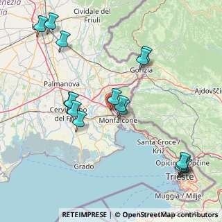 Mappa Via Guglielmo Marconi, 34077 Ronchi dei Legionari GO, Italia (18.34938)