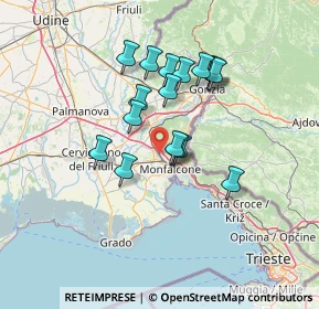 Mappa Via Guglielmo Marconi, 34077 Ronchi dei Legionari GO, Italia (11.19647)
