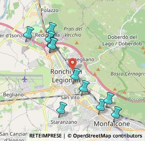 Mappa Via Guglielmo Marconi, 34077 Ronchi dei Legionari GO, Italia (2.14727)