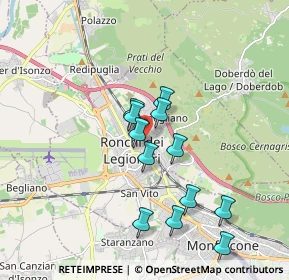 Mappa Via Guglielmo Marconi, 34077 Ronchi dei Legionari GO, Italia (1.57167)