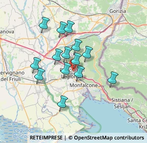 Mappa Via Guglielmo Marconi, 34077 Ronchi dei Legionari GO, Italia (5.56429)