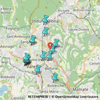 Mappa Via Abbazia, 21100 Varese VA, Italia (1.865)