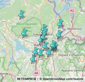 Mappa Via Tiepolo Giambattista, 21100 Varese VA, Italia (5.3)