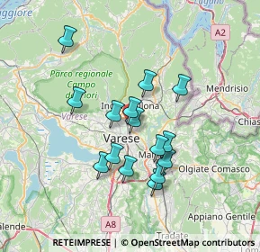 Mappa Via Tiepolo Giambattista, 21100 Varese VA, Italia (5.80067)