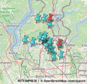 Mappa Via Tiepolo Giambattista, 21100 Varese VA, Italia (8.7715)