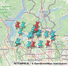 Mappa Via Tiepolo Giambattista, 21100 Varese VA, Italia (11.011)