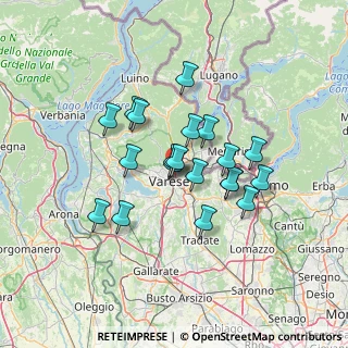 Mappa Via Tiepolo Giambattista, 21100 Varese VA, Italia (10.77)