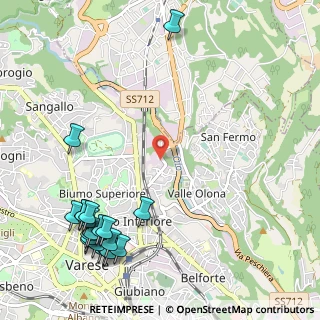 Mappa Via Tiepolo Giambattista, 21100 Varese VA, Italia (1.4785)