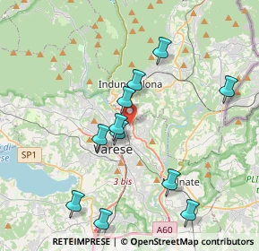 Mappa Via Tiepolo Giambattista, 21100 Varese VA, Italia (4.58769)