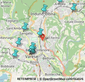 Mappa Via Tiepolo Giambattista, 21100 Varese VA, Italia (2.13417)