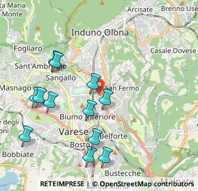 Mappa Via Tiepolo Giambattista, 21100 Varese VA, Italia (2.0775)