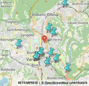 Mappa Via Tiepolo Giambattista, 21100 Varese VA, Italia (1.86917)