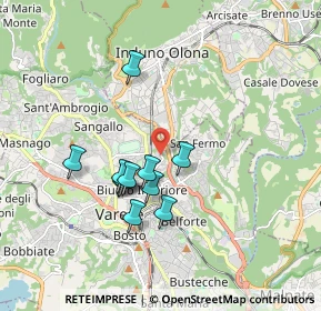 Mappa Via Tiepolo Giambattista, 21100 Varese VA, Italia (1.48909)