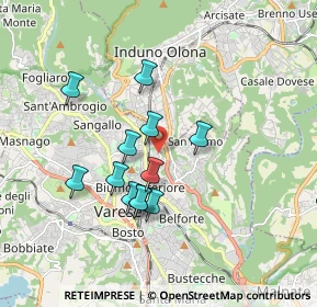 Mappa Via Tiepolo Giambattista, 21100 Varese VA, Italia (1.49833)