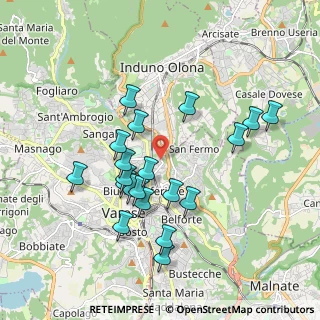Mappa Via Tiepolo Giambattista, 21100 Varese VA, Italia (1.7595)