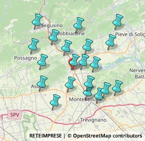 Mappa Via Alighieri, 31041 Cornuda TV, Italia (7.0405)